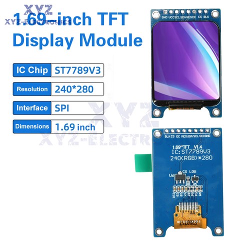 Modulo display lcd pin 69 - lcd, 1,69